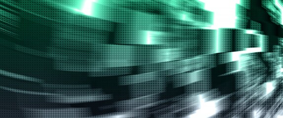 green and grey abstract background with motion blur and halftone texture