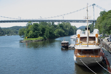 Boats under the Rondout Creek Bridge, Rondout, NY
