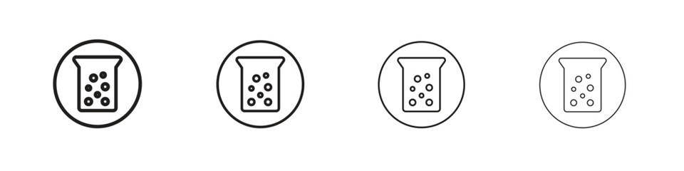 Hard Water icon set, Illustration, Black