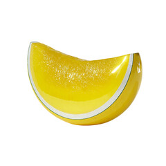 3d yellow watermelon on transparent background
