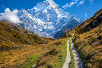 Path Leading to Mountain high resolution picture