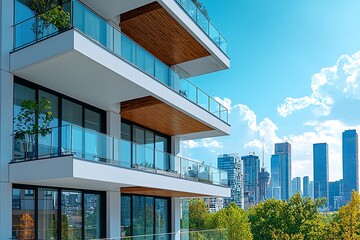 Skyscraper Glass Balcony high resolution picture