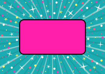 Cute abstract background with stars. Abstract bright background with little stars. Decoration banner themed Lol surprise doll girlish style. Invitation card template