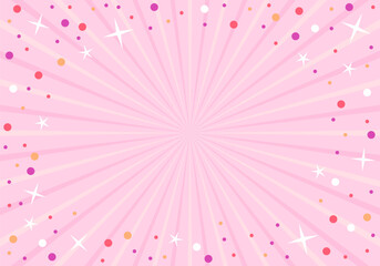 Abstract pink background vector illustration. Abstract pink background. Decoration banner themed Lol surprise doll girlish style. Invitation card template