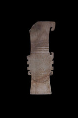Jade ornaments with divine human and animal faces