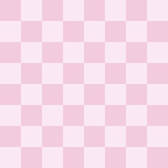 Soft Pink and Light Pink Gingham Checkered Seamless Pattern