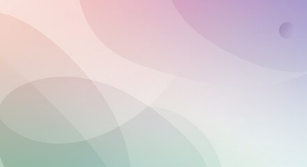 Fototapeta premium Soft pastel color waves and curves on a modern abstract background illustration.
