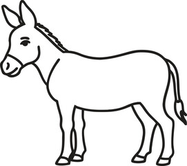 donkey vector illustration