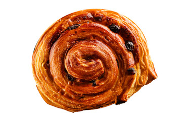 Raisin bun sweet pastry dessert puff pastry fresh delicious gourmet food background on the table...