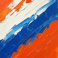 Netherlands flag brush stroke. National flag