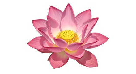 Obraz premium Lotus Flower Illustration Isolated on White