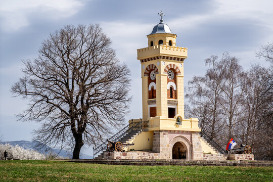 Memorial park Cegar on a Cegar Hill near Nis city in Serbia