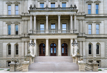 Main entrance to the Michigan State Capitol Building