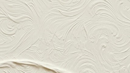 Close up of a white embossed floral pattern with swirling lines and soft texture details - Powered by Adobe