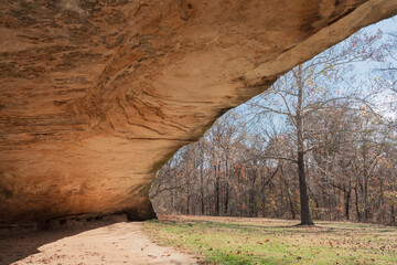Under a Cave Shelter in Mid-Missouri
