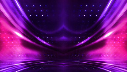 Abstract neon background. Sound Wave Design Element.