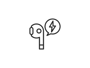 Charging & Energy Line Icon Set – Minimal Linear Icons of Battery, EV, Socket, Wireless Charging, Power Station, Electric Car & More