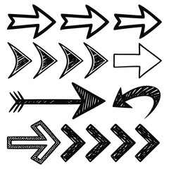  vector arrows in multiple styles