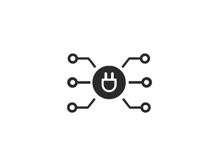 Charging & Energy Line Icon Set – Minimal Linear Icons of Battery, EV, Socket, Wireless Charging, Power Station, Electric Car & More