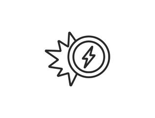 Charging & Energy Line Icon Set – Minimal Linear Icons of Battery, EV, Socket, Wireless Charging, Power Station, Electric Car & More