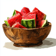 Watermelon in a bowl
