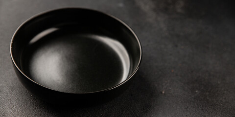 Plate black tableware empty dinnerware ready to serve dishes ready to serve dishes dinnerware...