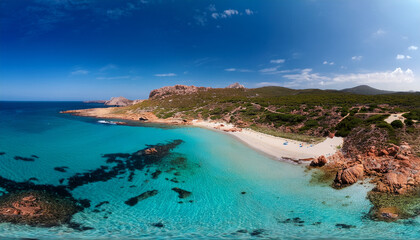 Fototapeta premium stunning larvotto beaches and panoramic views