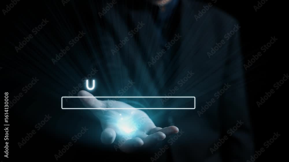 Poster A digital interface displays an updating progress bar along with icons representing security and technology, set against a professional backdrop for modern business themes. Qubit