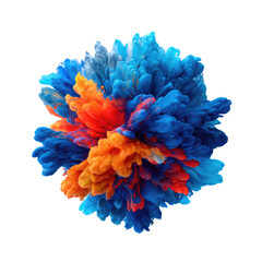 Obraz premium Vibrant explosion of colored inks