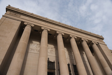 Pillars in Front of a Museum Entrance in Missouri