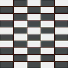 A classic and elegant seamless pattern of rectangular tiles in a monochrome palette, perfect for adding a touch of sophistication and design to any project.