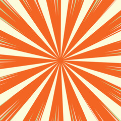 Vibrant Radial Burst Pattern Design for Energetic Backgrounds new 2025 trendy sun brust retro comic style background