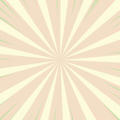 Retro Sunburst Pattern with Pastel Colors and Subtle Green Accents new 2025 trendy sun brust retro comic style background