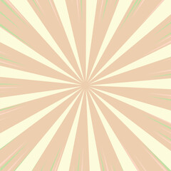 Radiant Sunburst Pattern with Gentle Color Gradient and Textured Lines new 2025 trendy sun brust retro comic style background