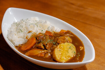 Japanese curry rice / 家庭のカレーライス
