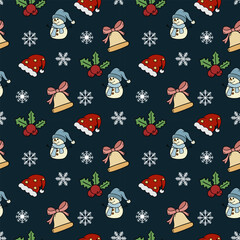 Christmas Pattern Design Creative Decorations. Vertical Pattern Stunning Christmas Elements. Wallpaper Banner Poster Layout card template design