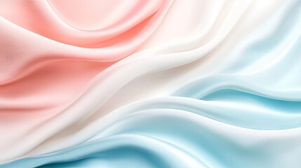 Soft, flowing silk fabric in pastel hues