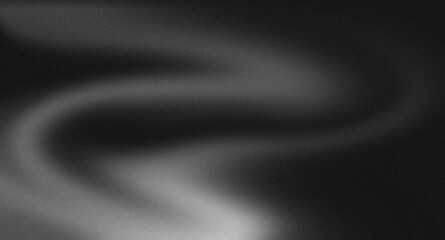 abstract white black grainy gradient, shape on black background, noise texture effect, blurred dark,minimal header, backdrop, wallpapers, posters, banners, flyers,cover design,copy space, and cards.	