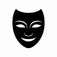 Theater Mask Icon Representing Comedy and Drama