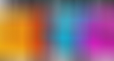 abstract colorful grainy gradient, shape on black background, noise texture effect retro summer, header, backdrop, wallpapers, posters, banners, flyers, cover design, copy space, and cards.	
