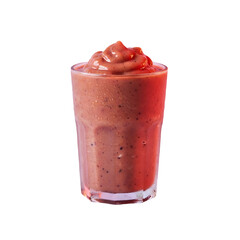 Deliciously Thick Berry and Banana Smoothie in a Clear Glass