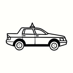 Line art taxi, Black & white taxi, Line art black & white taxi, transportation, vehicle, minimal vehicle