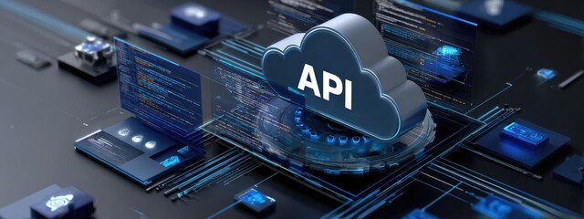 Application interface model: program link, input request, output response, code module, software portal, function trigger, system node, network action, command structure, process route, data path