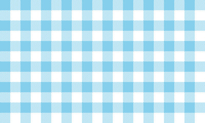 Checkered Buffalo Pattern Design in Purple Blue, Vibrant Blue and Light Salmon