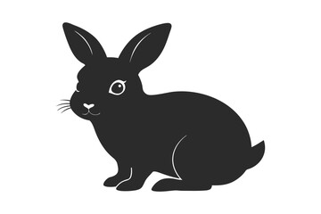 Obraz premium black and white rabbit