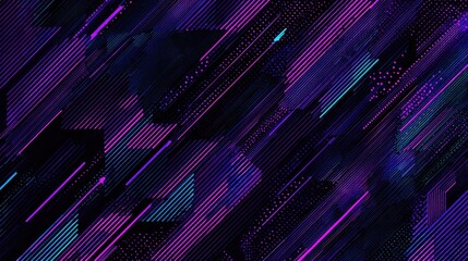 Abstract design with vibrant lines and shapes.