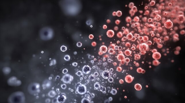 Timelapse style image illustrating the stepbystep process of CO2 dissolving and chemically converting into glowing bicarbonate ions under controlled conditions.