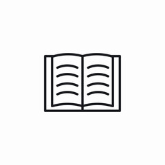 open book icon sign vector
