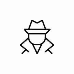 undetected anonymous icon sign vector