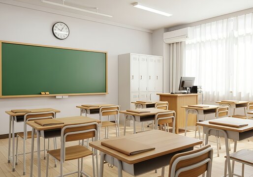 Classroom, Modern Classroom: A Bright Learning Environment.